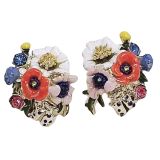 Sale Xena Flower Bouquet ER White, Blue 