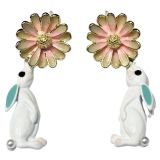 Sale Xena Flower Bunny ER White & Pink [