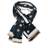 Bee Scarf Black 