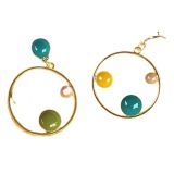 Sale Raine Dot Hoop ER Colourful  