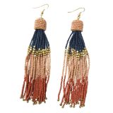 Sale Saya Beaded Tassel ER Pink Blue 