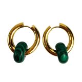 Sale Jax Hoop ER Gold  Emerald 