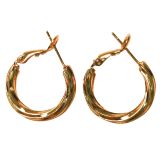 Ally Hoop Earrings Gold 