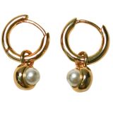 Jessa Pearl Earrings Gold 