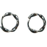 Ally Hoop Earrings Silver 