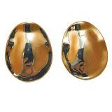 Carla Oval Earrings Gold 