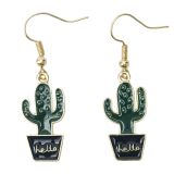 Cactus Earrings Green 