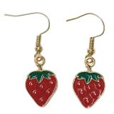 Strawberry Earrings Red 