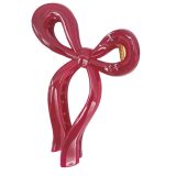 Bow Claw Clip Red 16cm 