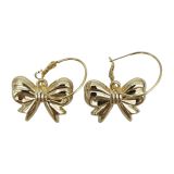 Zanzibar Bow Hoop ER Gold 