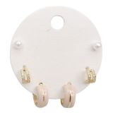 Petite Enamel Trio ER Pink & Gold 