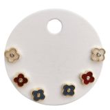 Petite Clover Trio ER Black, Red & White