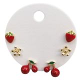 Petite Fruity Trio ER Gold & Red 