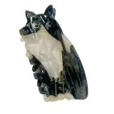 Side Eye Cat Claw Clip Black & White 