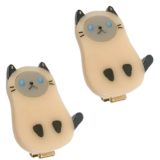 Siamese Cat Hair Clip Beige (S/2) 