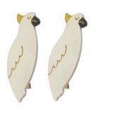 Sleepy Cockatoo Hair Clip White (S/2) 