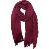 Sale Emme Linen Blend Scarf Berry 