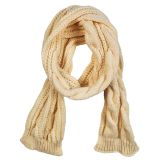 Flynn Knit Scarf Cream 