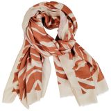 Florian Leaf Scarf Brown 