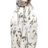 Daisy Scarf White 