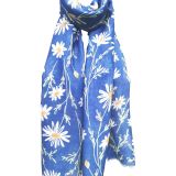 Daisy Scarf Blue 