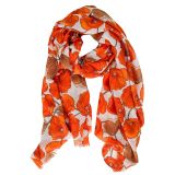 Poppies Scarf Orange 