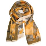 Elsie Scarf Mustard & Grey 