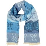 Bow Scarf Blue 