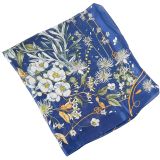 Louise Mini Square Scarf Navy 70cm 