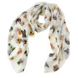 Pooch Scarf White 180cm 