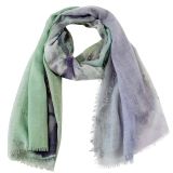 Giverney Scarf Green 180cm 