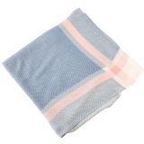 Crimp Square Scarf Blue 100cm 