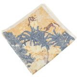 Orient Square Scarf Blue 90cm 