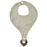 Sale Bubsy Cotton Bib with Teether Sage 