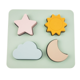 Sun, Moon, Star, Cloud Puzzle Activity T