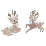 Elegant Reindeer Hanging Decoration Natu