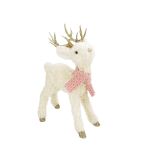 Cute Reindeer with Scarf Standing Decora