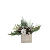 Sale Elegant Centre Piece Snow 38cm 