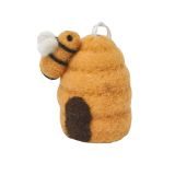 Felt Beehive Hanging Decoration Orange 7