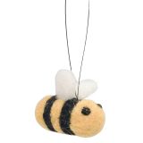 Felt Bee Hanging Decoration Black & Yell