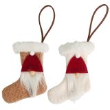 Tomte Santa on Stockings Hanging Decorat