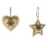 Sale Metal Lace Star & Heart with Holy H