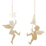Sale Metal Boy & Girl Holding Tree & Sta