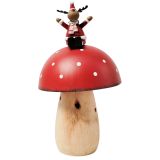 Reindeer on Toadstool Standing Decoratio