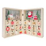 Reindeer & Santa Advent Calendar Red & G