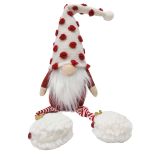Spotty Tomte Sitting decoration Red & Wh