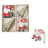 Santa & Tree Giftbox Red & Green 