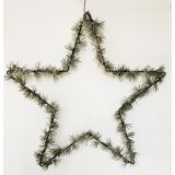 Sale Star with Foliage LED Hanging Green