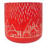 Sale Christmas Scene Planter Red Lg 16cm