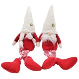 Mr & Mrs Tomte Santa Sitting Decoration 